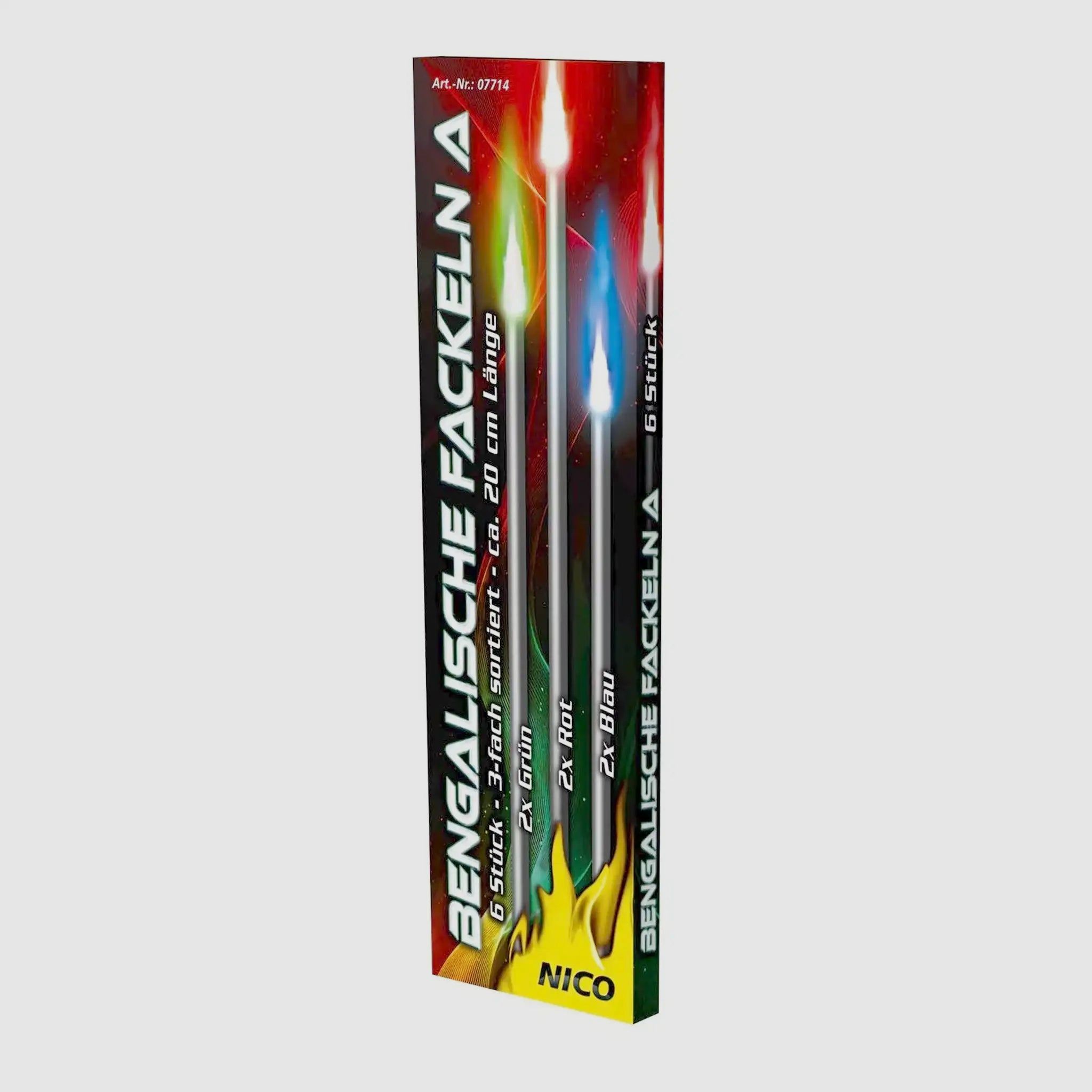 NICO NICO Bengalische Fackeln 6 Stück - 20 cm