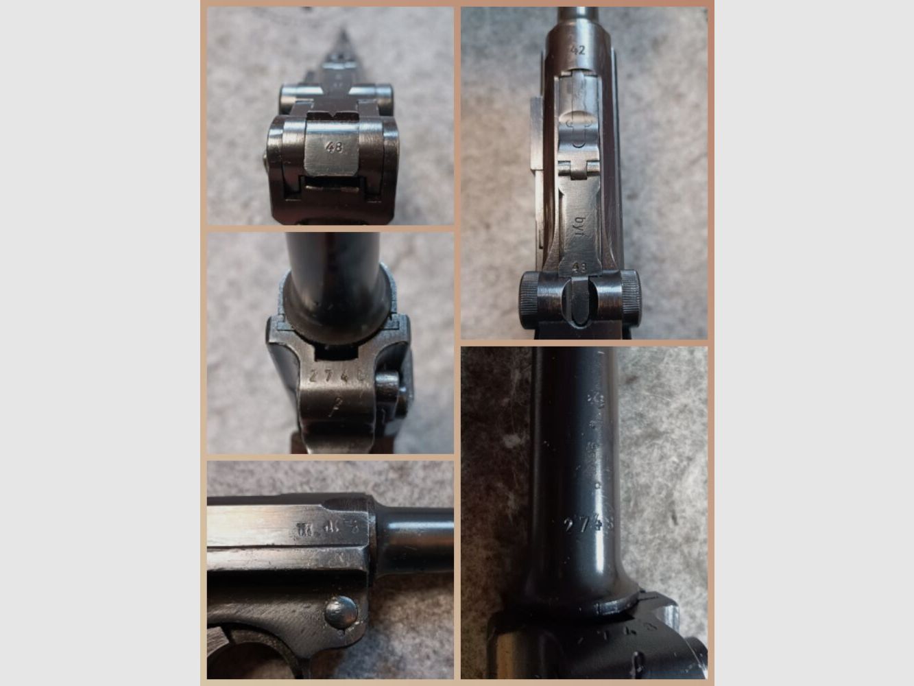 Mauser Code byf 42 Mod. P.08 nummerngleich* schöner Zustand