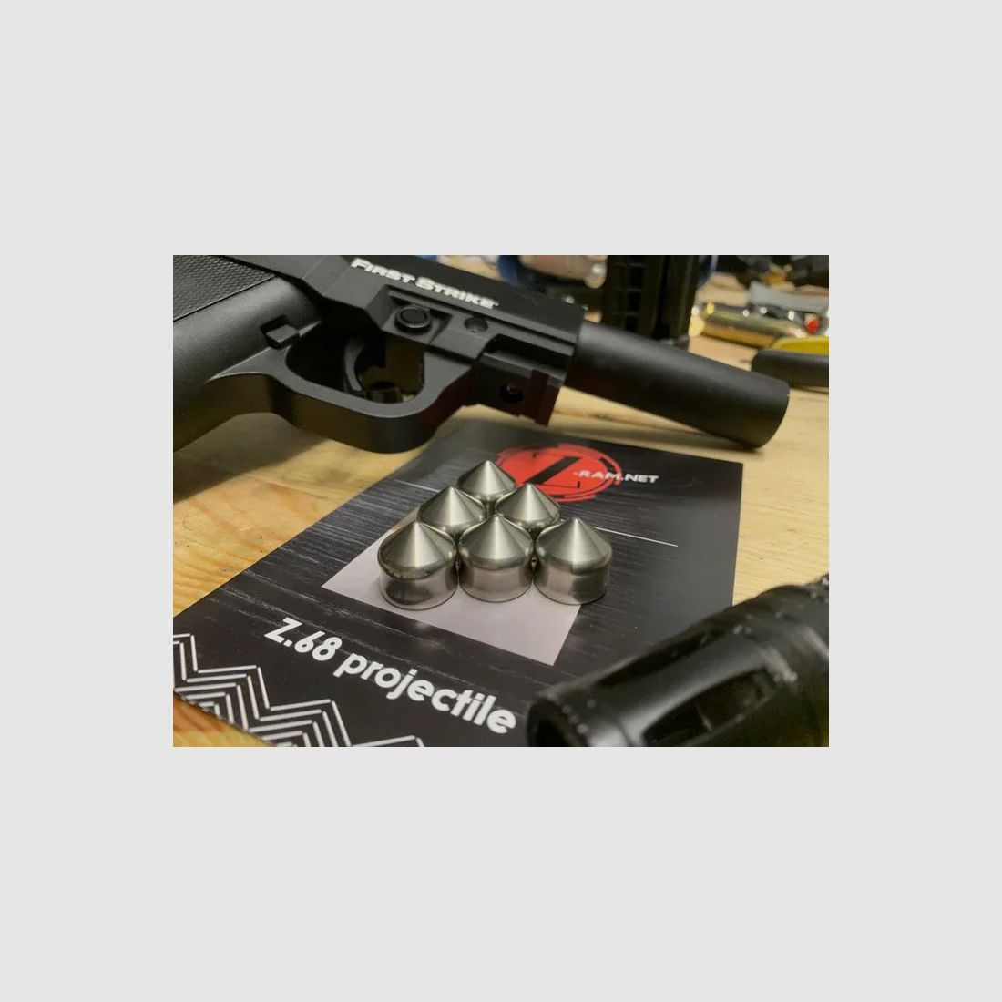 6X Z.68V2 8.5G Z-RAM STEEL BULLETS CAL 0.68 TCP FSC T8.1 T9.1 HDS68 HDR68 VKS