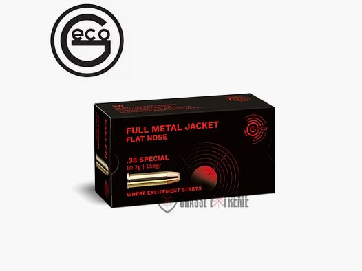 50 Munitions GECO cal 38 Special 158gr FMJ
