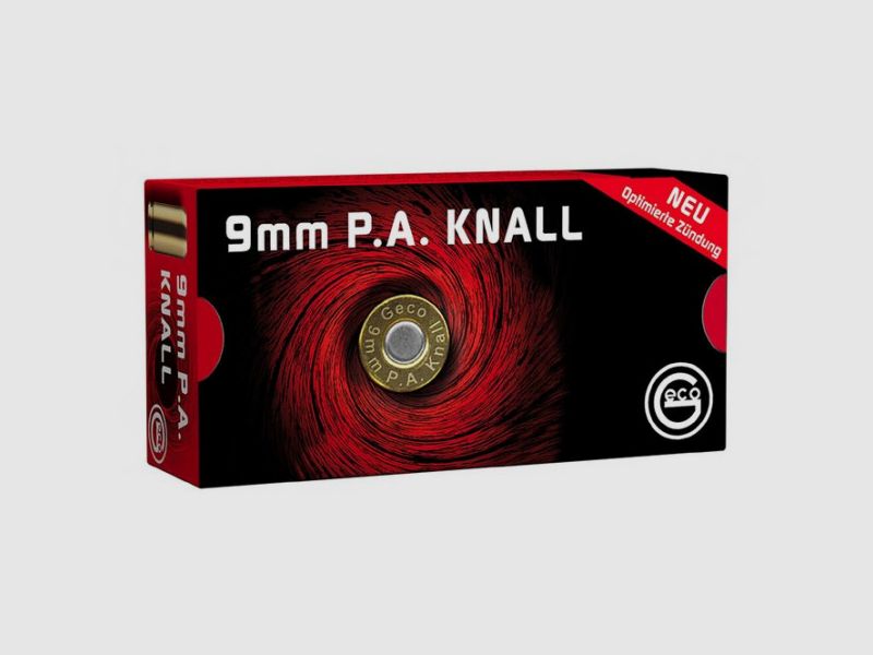 GECO BLANK CARTRIDGES 9MM P.A. - 50 ROUNDS