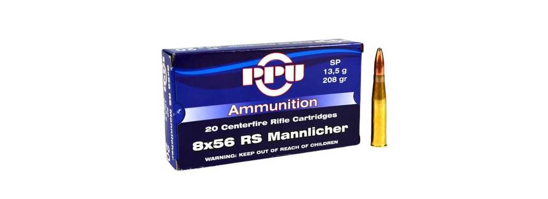 Prvi Partizan PPU 8 x 56 RS Mannlicher TM 208 grs
