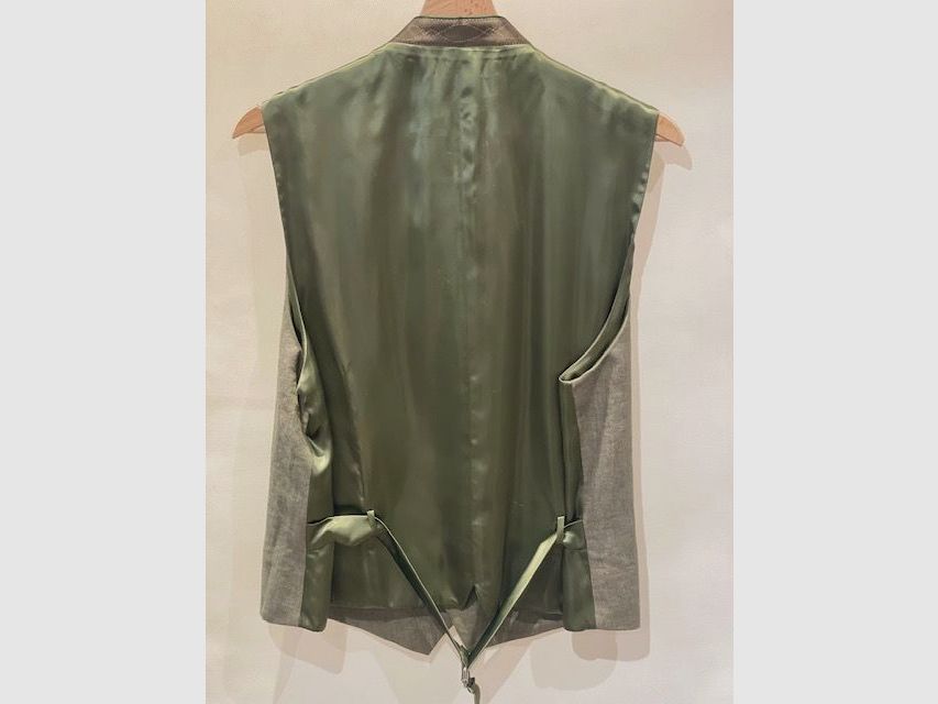 Von Dörnberg Leinenweste in Khaki, Bild 2 von 2