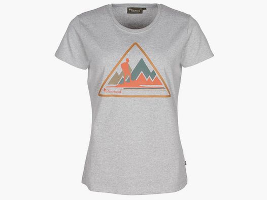 Pinewood Damen T-Shirt Outdoor Trekker L.Grey Melange