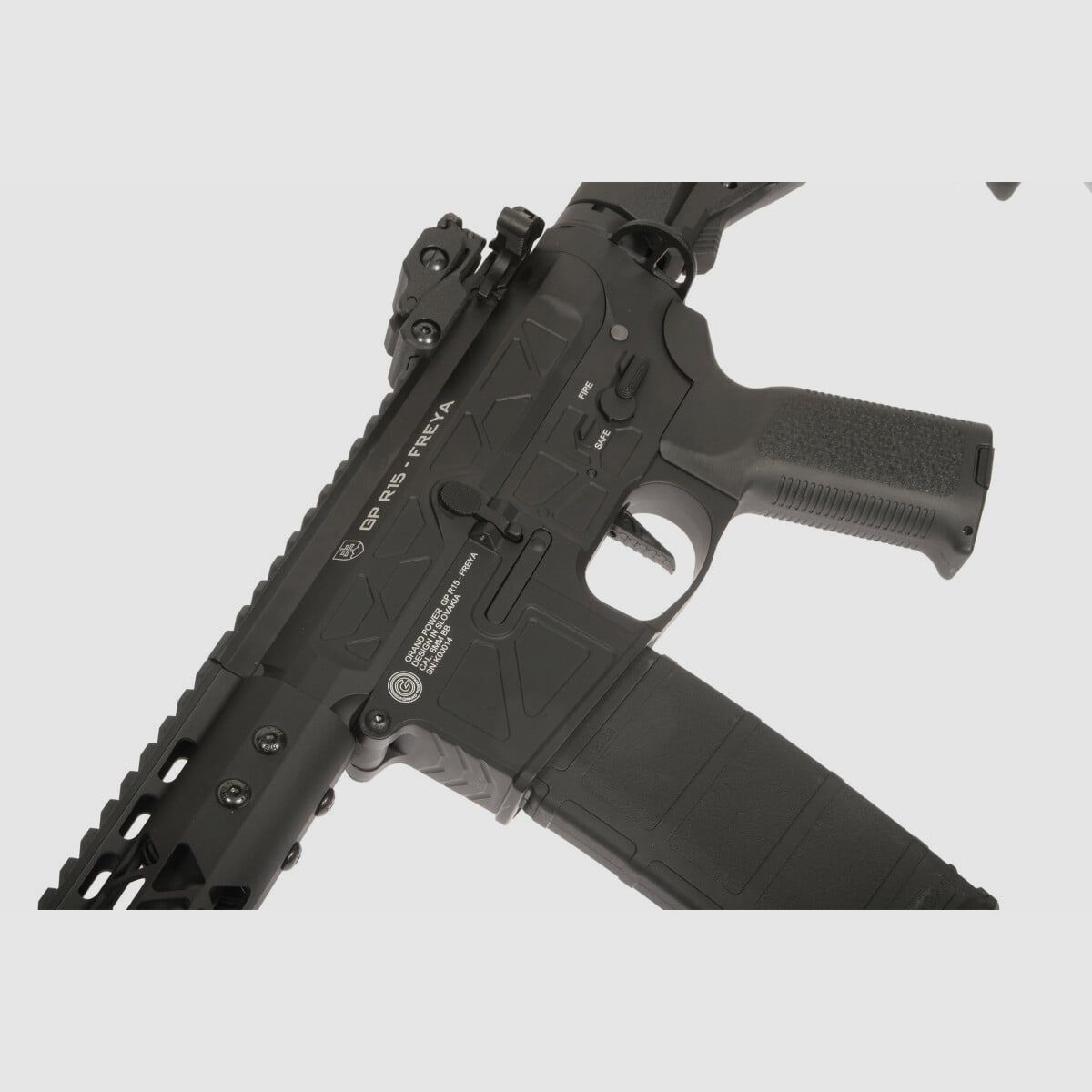 GP R15 FREYA Skeleton 13" gen.2 Mlok FREYA ALPHA Zwart S-AEG Vrij vanaf 18 jaar | Delta Armory, afbeelding 2 van 4