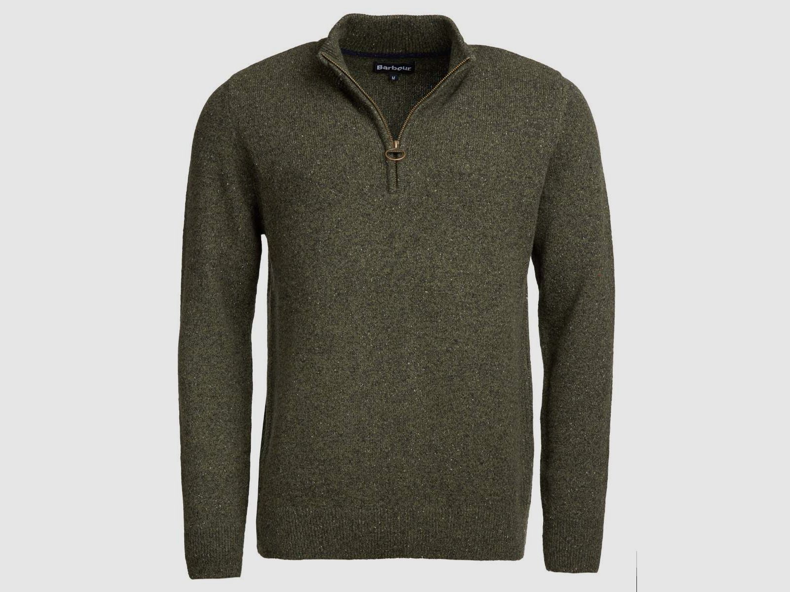 Barbour Troyer Essential Tisbury Half Zip Dark Seaweed