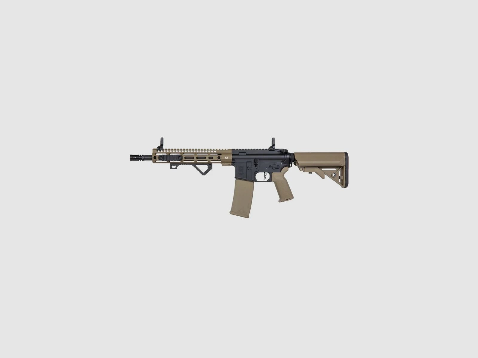 SA M4 Carbine M-LOK (SA-P20 PRIME™ Aster II ETU BLDC™) Rifle Airsoft Libre a partir de 18 - Negro/Tan -F-
