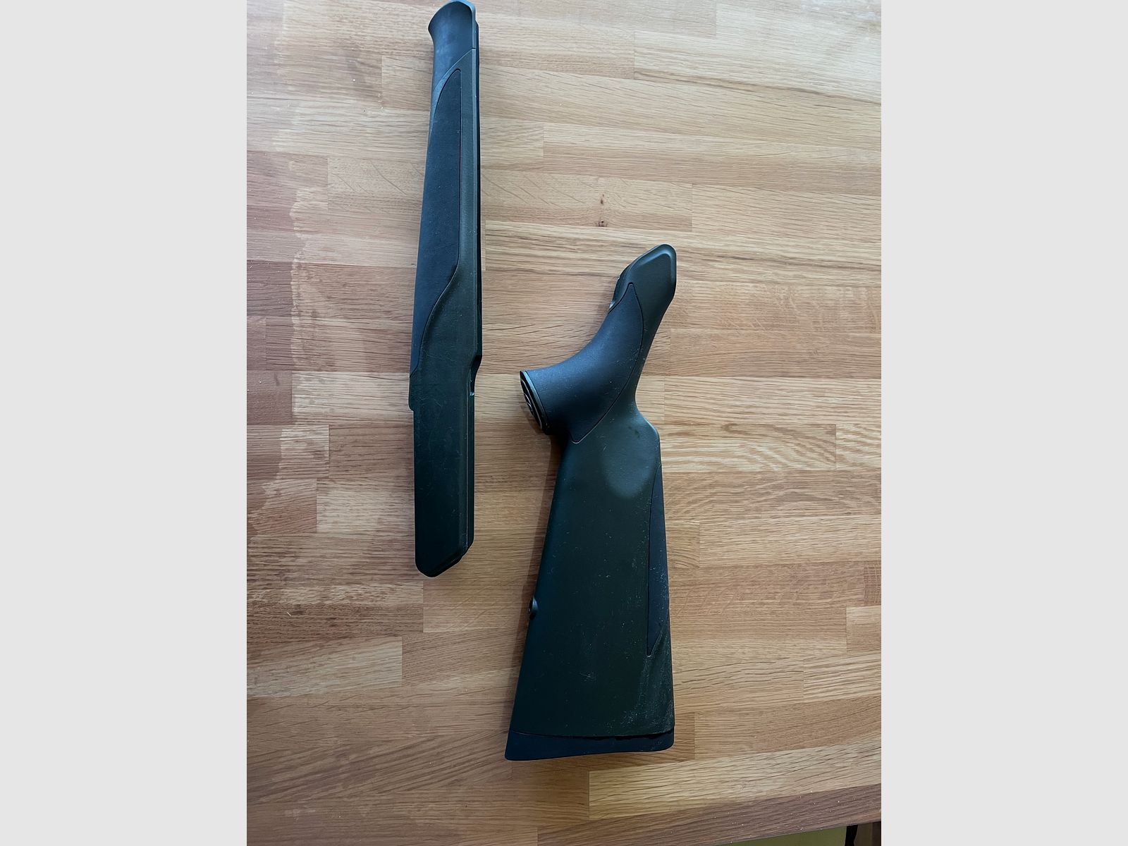 Sauer 404  vorder- u.hinter Schaft Kunststoff grün