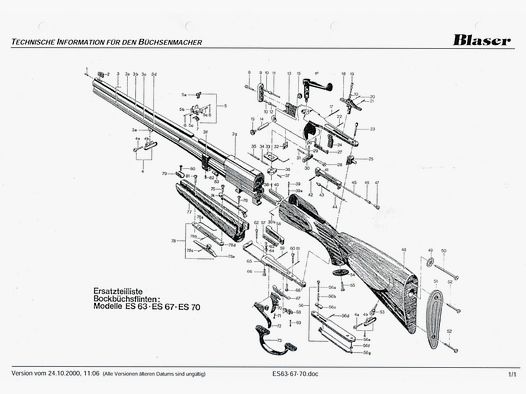 Blaser ES63 / ES67 / ES 70 – 1