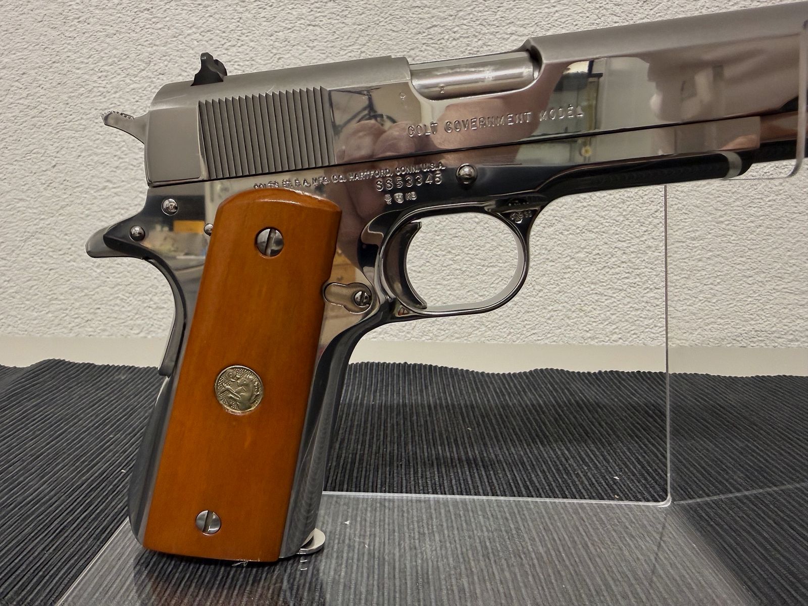 Colt MK IV Series 80 1911 Government in Chrom Kaliber .45Auto  ACP sehr selten!
