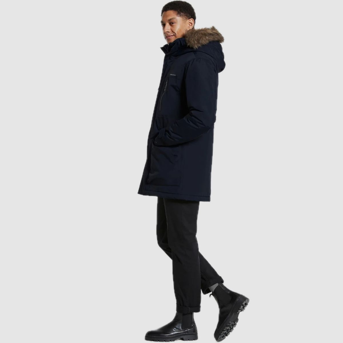 DIDRIKSONS Fredrik Coat Men Dark Night Blue