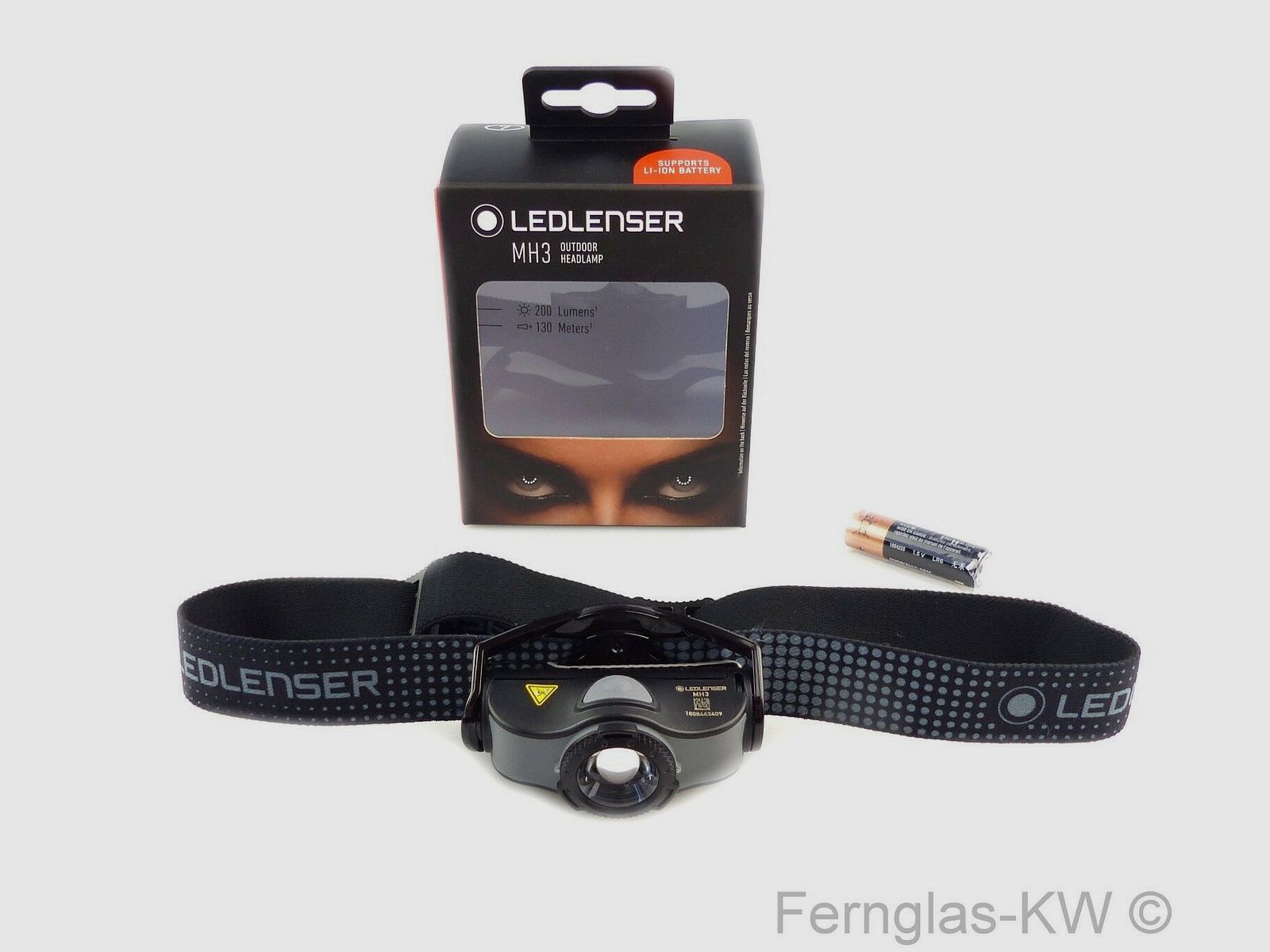 Ledlenser 501597 LED Kopflampe Stirnlampe MH3 Grau Schwarz Leuchtkraft 200 Lumen