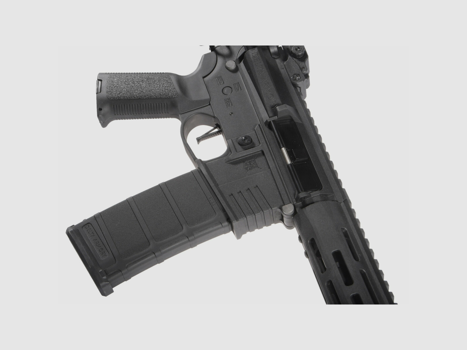 M4 AR15 M-LOK 8 inch CHARLIE EAGLE ETU Black S-AEG Airsoft Rifle Free from 18 years | Delta Armory