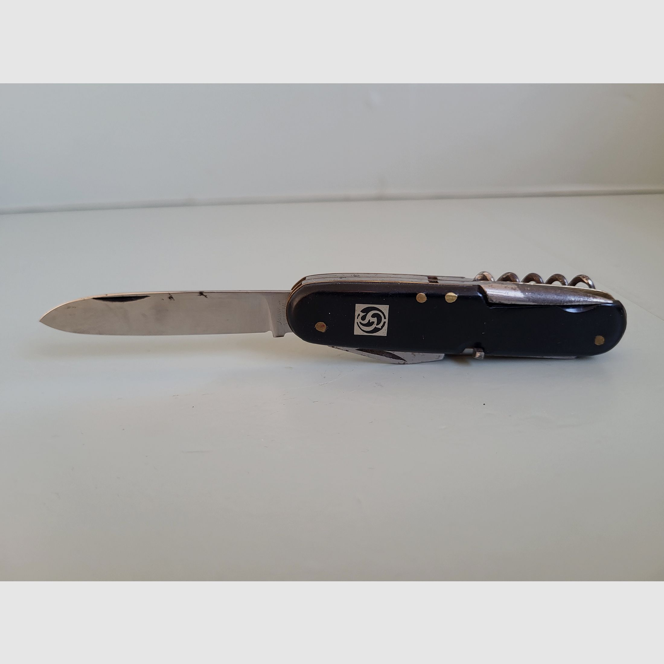 Jowika Solingen - Taschenmesser - Flaschenöffner - Korkenzieher - Hirschhorn - 1970er Jahre