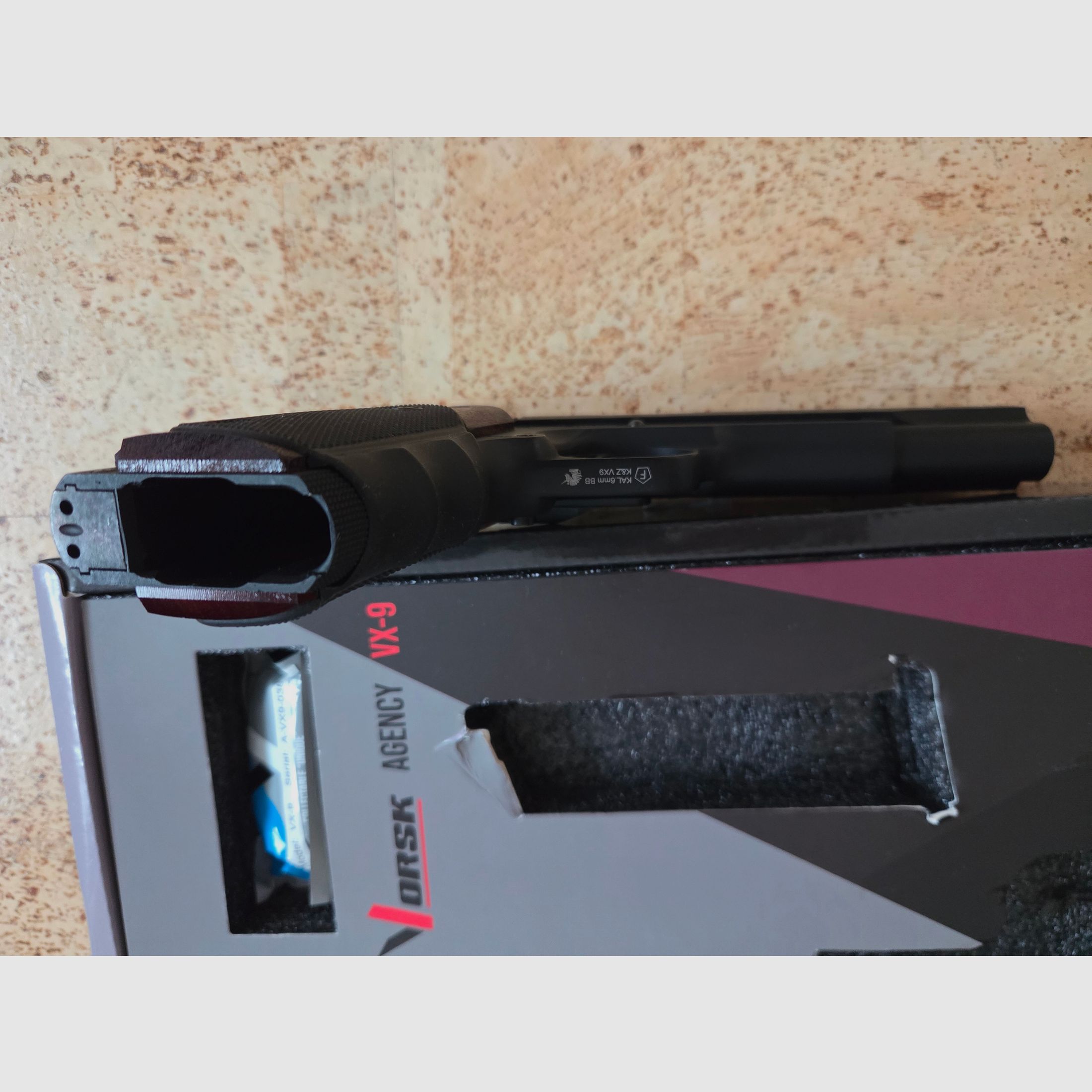 VORSK M1911 VX-9 Silenced Full GBB 6mm BB black