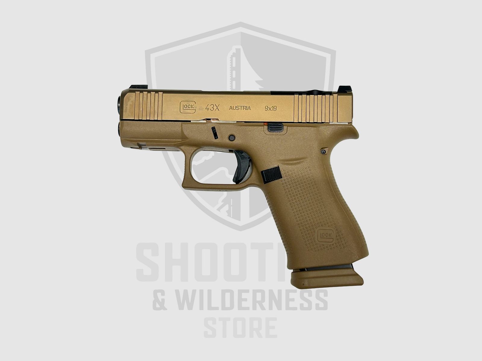 Pistola Glock 43X MOS-K TAN, immagine 2 di 3