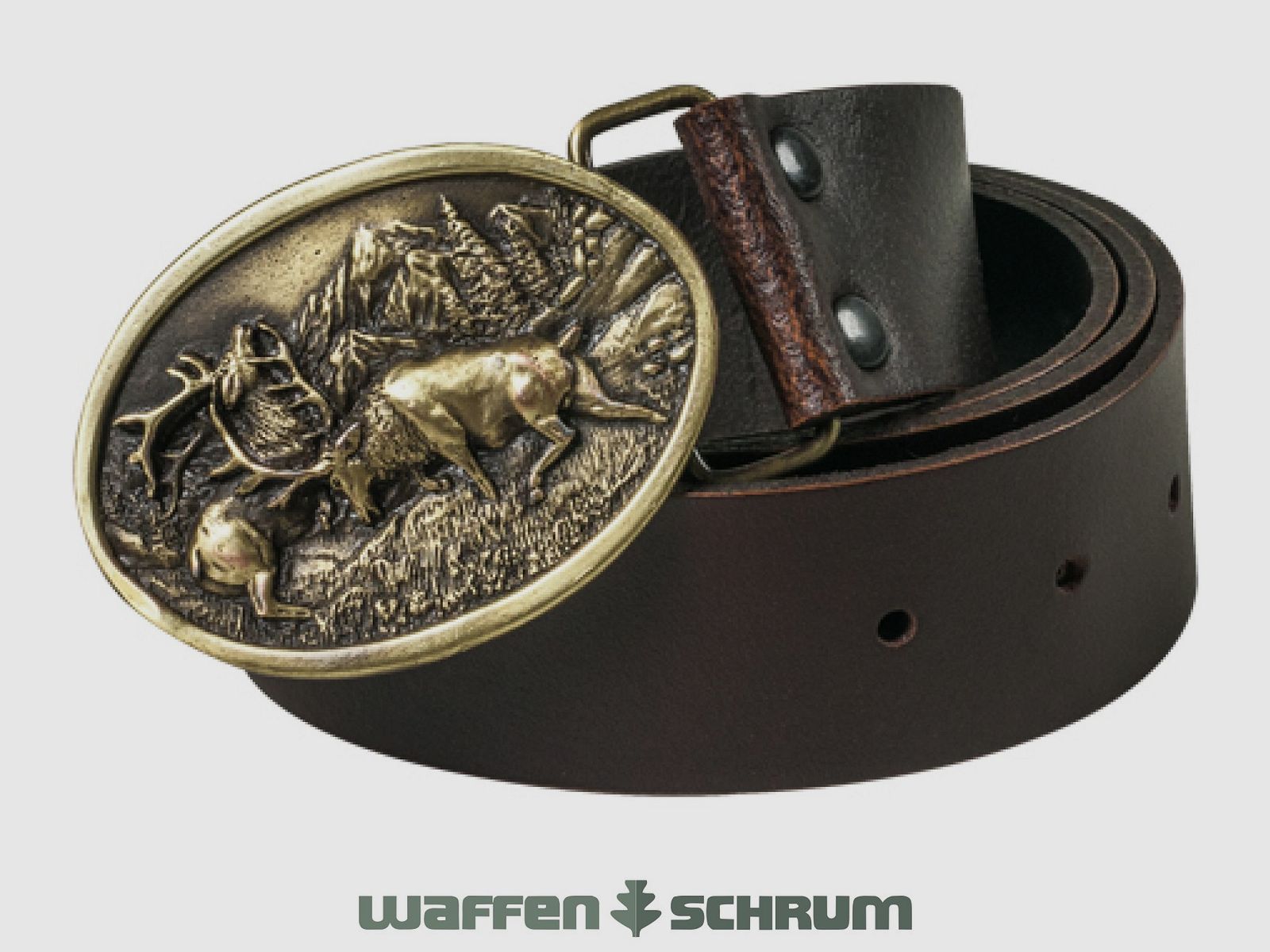 Fritzmann leather belt deer brown