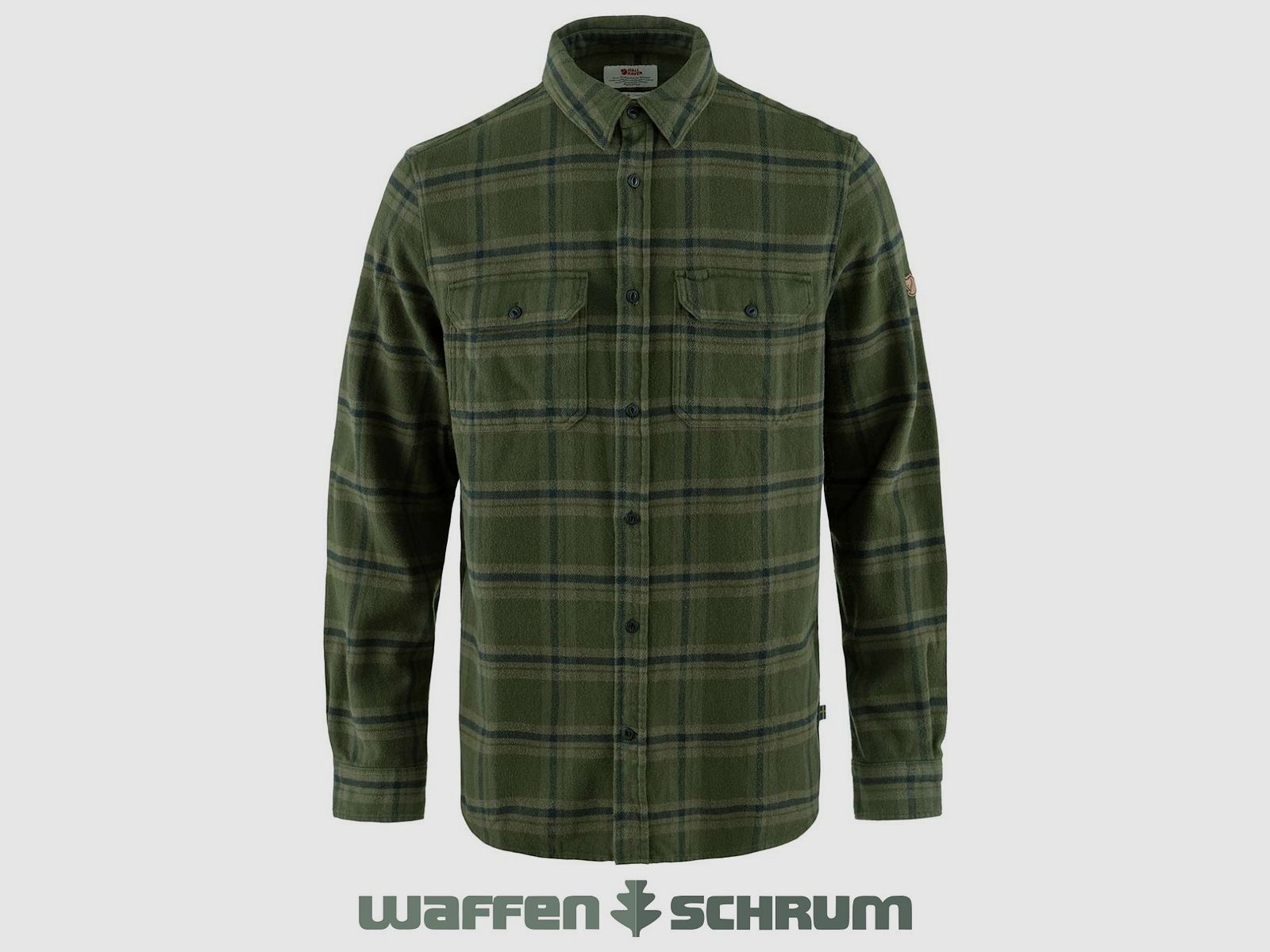 Camisa Fjällräven Övik Heavy Flannel Deep Forest - Dark Navy
