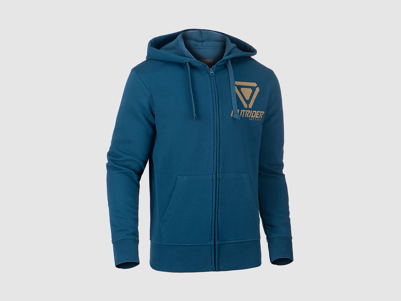 OUTRIDER TACTICAL LOGO ZIP HOODIE BLAU