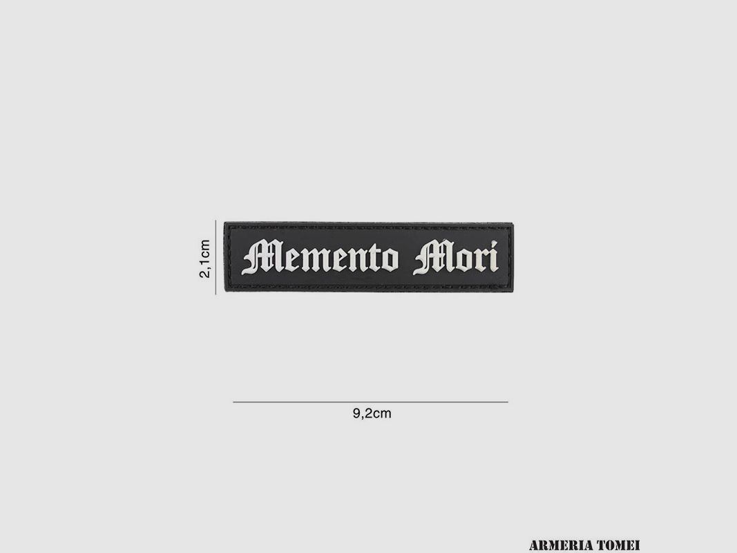 PATCH – 3D PVC MEMENTO MORI BLACK/WHITE #6134