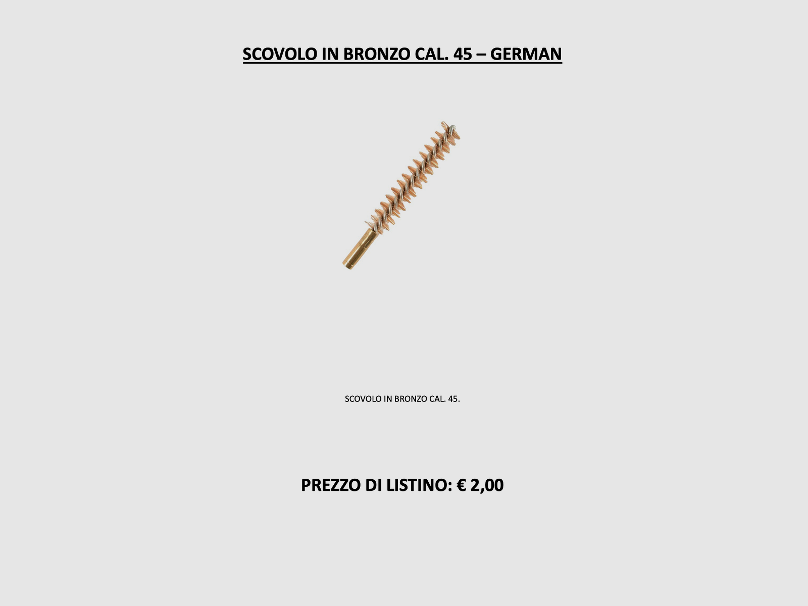 GERMAN – BRONZEN REINIGINGSSTOK .45, afbeelding 2 van 2