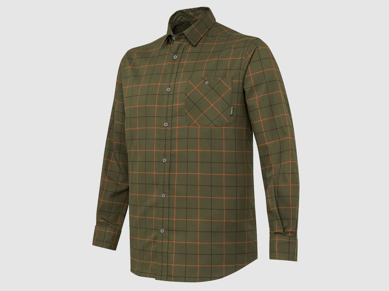 Beretta Hemd Jargo Stretch Green Pumpkin Check