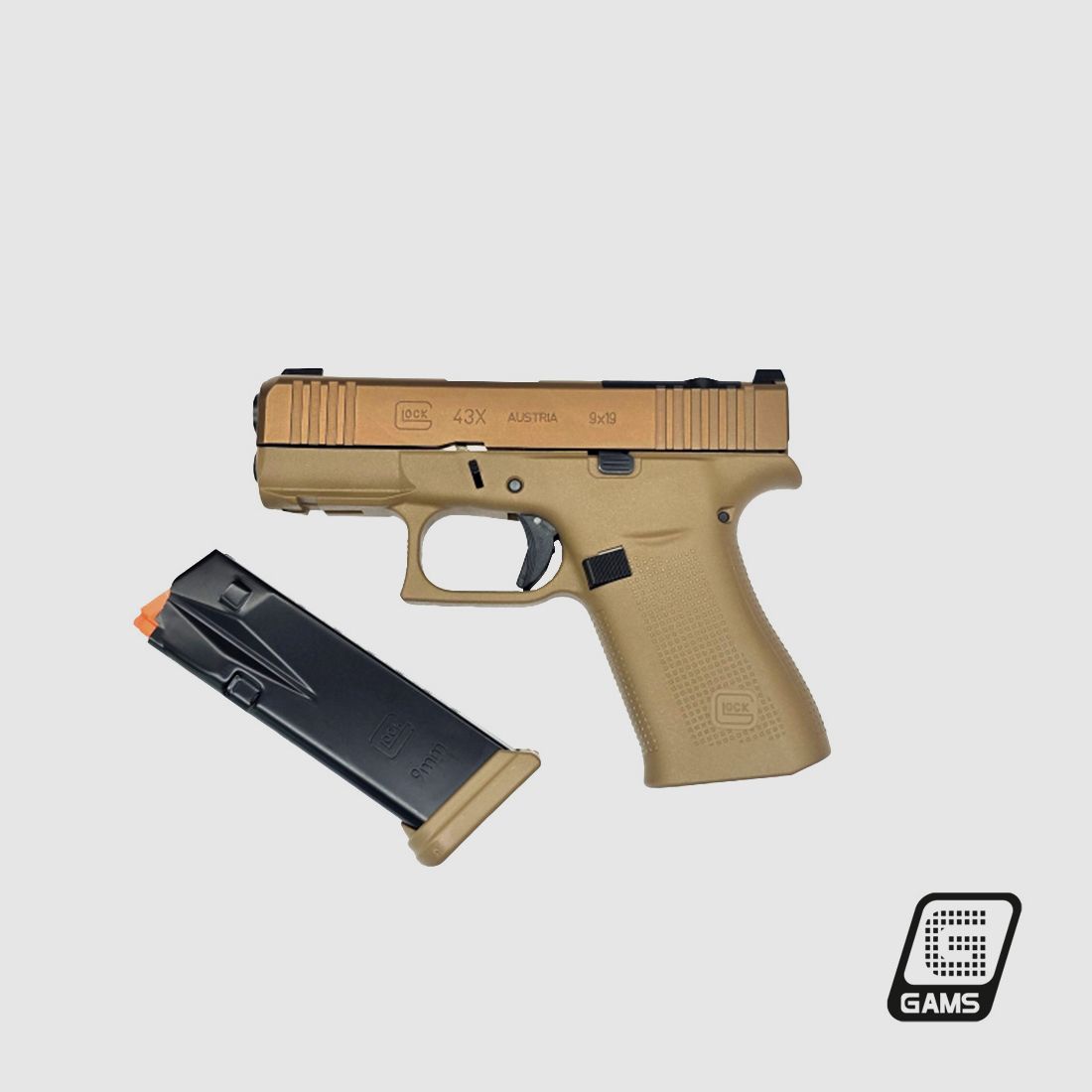 Pistolet GLOCK 43X MOS K Coyote, image 3 sur 3