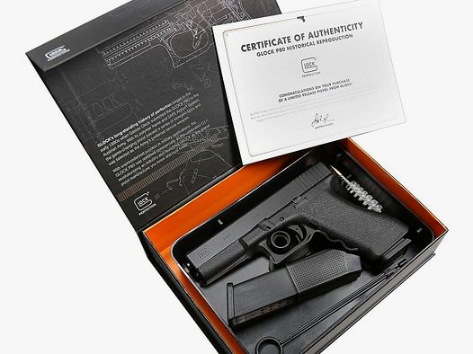 Glock Sondermodell 40 Jahre P80 Pistole Glock 80 im Kaliber 9mm Para (9x19) Inkl. Zubehör