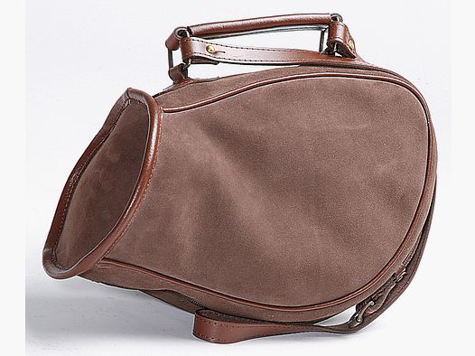 Suede case for hunting horns