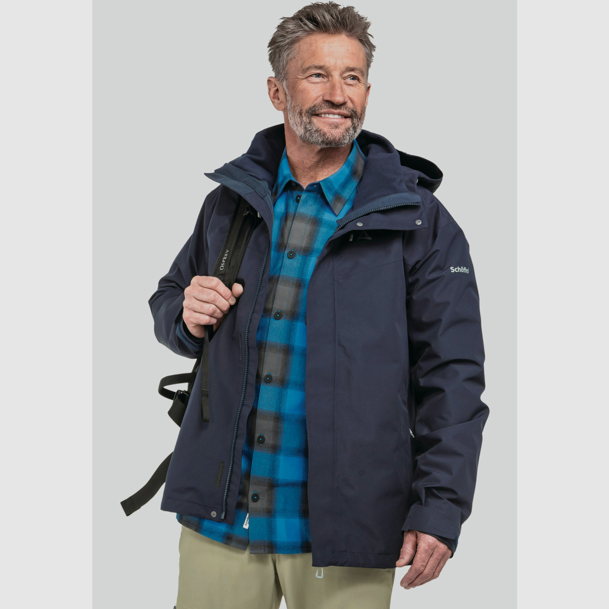 SCHÖFFEL Wandelen 3in1 Jas Stijl Okere MNS Marineblauw