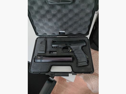 Walther PPQ  Navy kit schreckschuss mit Schalldämpfer 
