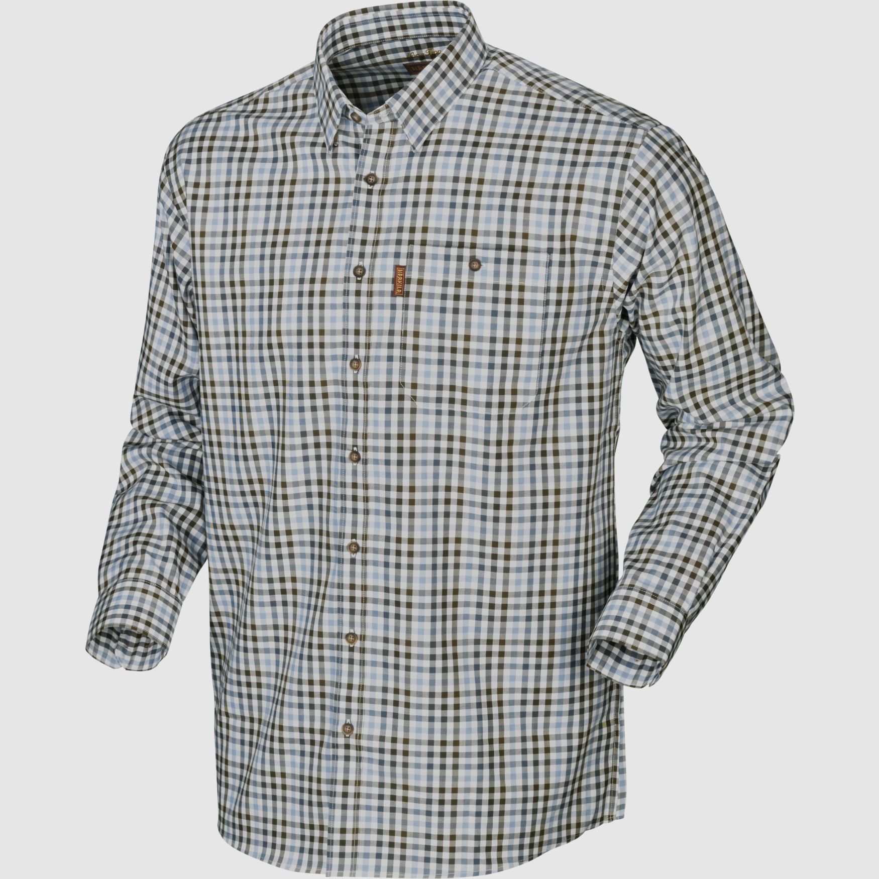 Härkila Hemd Milford in Heritage Blue Check