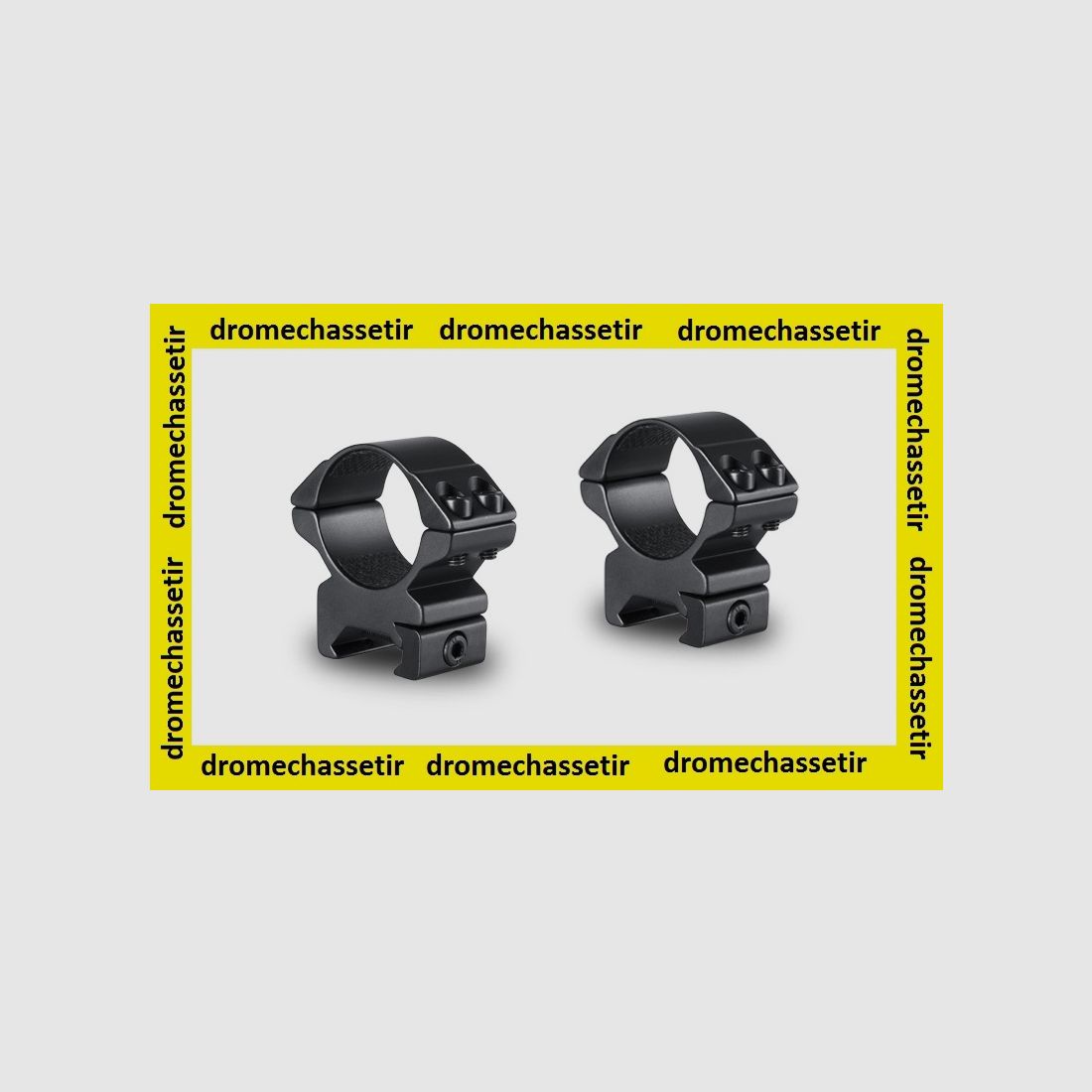 anneaux medium pour rail weaver 21mm de largeur, diametre 30mm, noir, image 1 sur 2