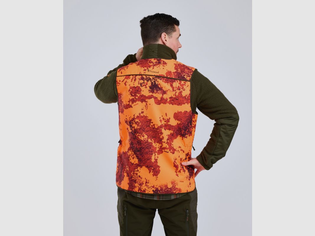 Pinewood Hunters Camou Vest Strata Blaze, image 5 of 6