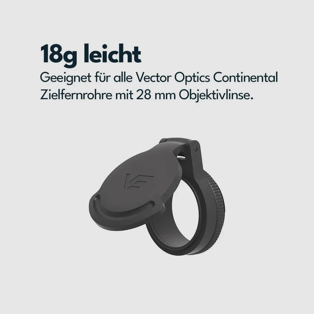 Vector Optics SCFC-M28 Tapa de Lente Flip-Up 28 mm, imagen 3 de 6