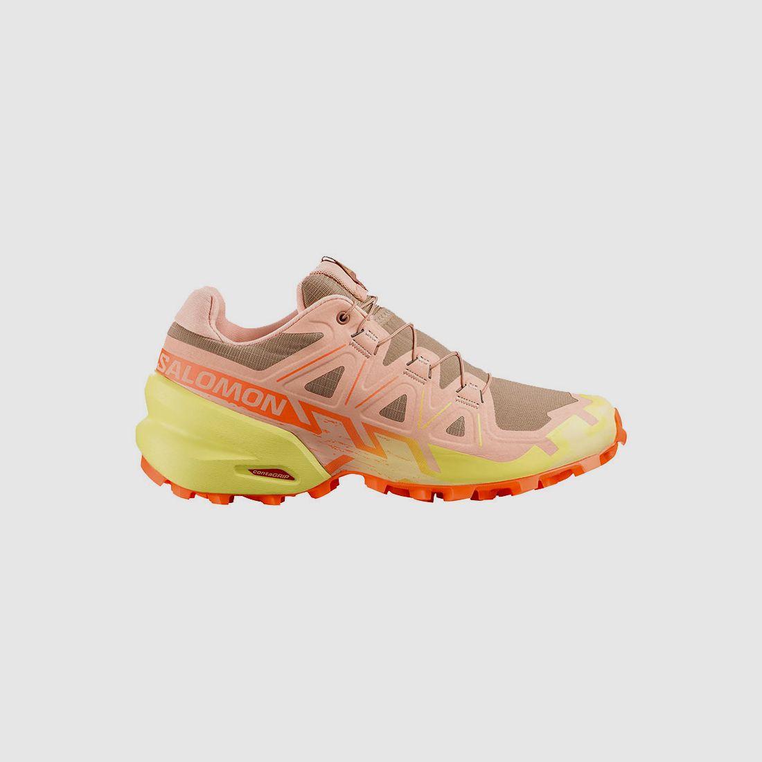 SALOMON – DAMES – SPEEDCROSS 6 W Burro / Sunny Lime / Almond Cream, afbeelding 1 van 6
