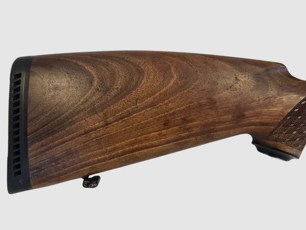 używany MAUSER Mod. 98 z wyzwalaczem z tłumikiem, z zamontowanym EAW obrotowym mocowaniem ZEISS Duralyt 3-12x50L siatka 60, stan: Bardzo dobry, zdjęcie 7 z 8