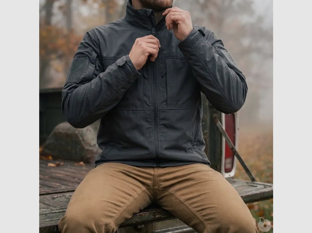 Kurze Fighter-Jacke schwarz 8 Taschen Ripstop M-3XL, Bild 4 von 17