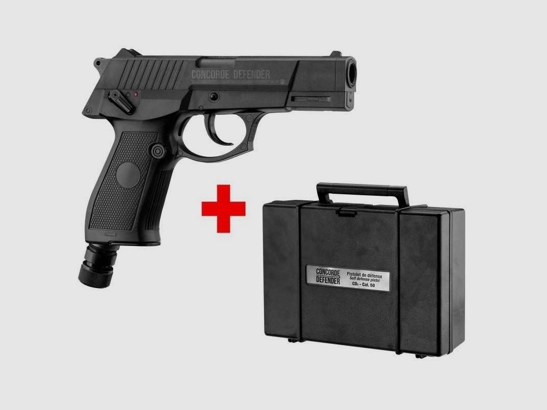 Pistolet Concorde Defender CO2 kal. 50 z kulkami gumowymi - Pakiet Pistolet kal. 50, zdjęcie 1 z 9