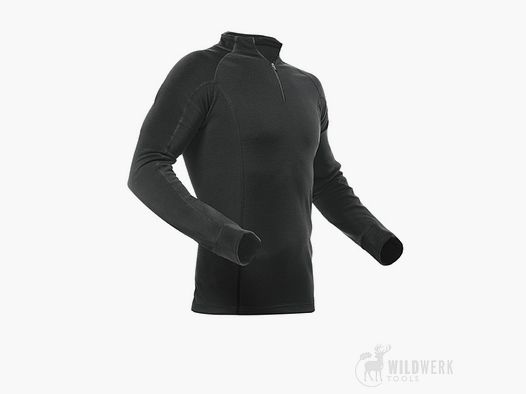 Pfanner Merino-Modal Long Sleeve Shirt Color Black
