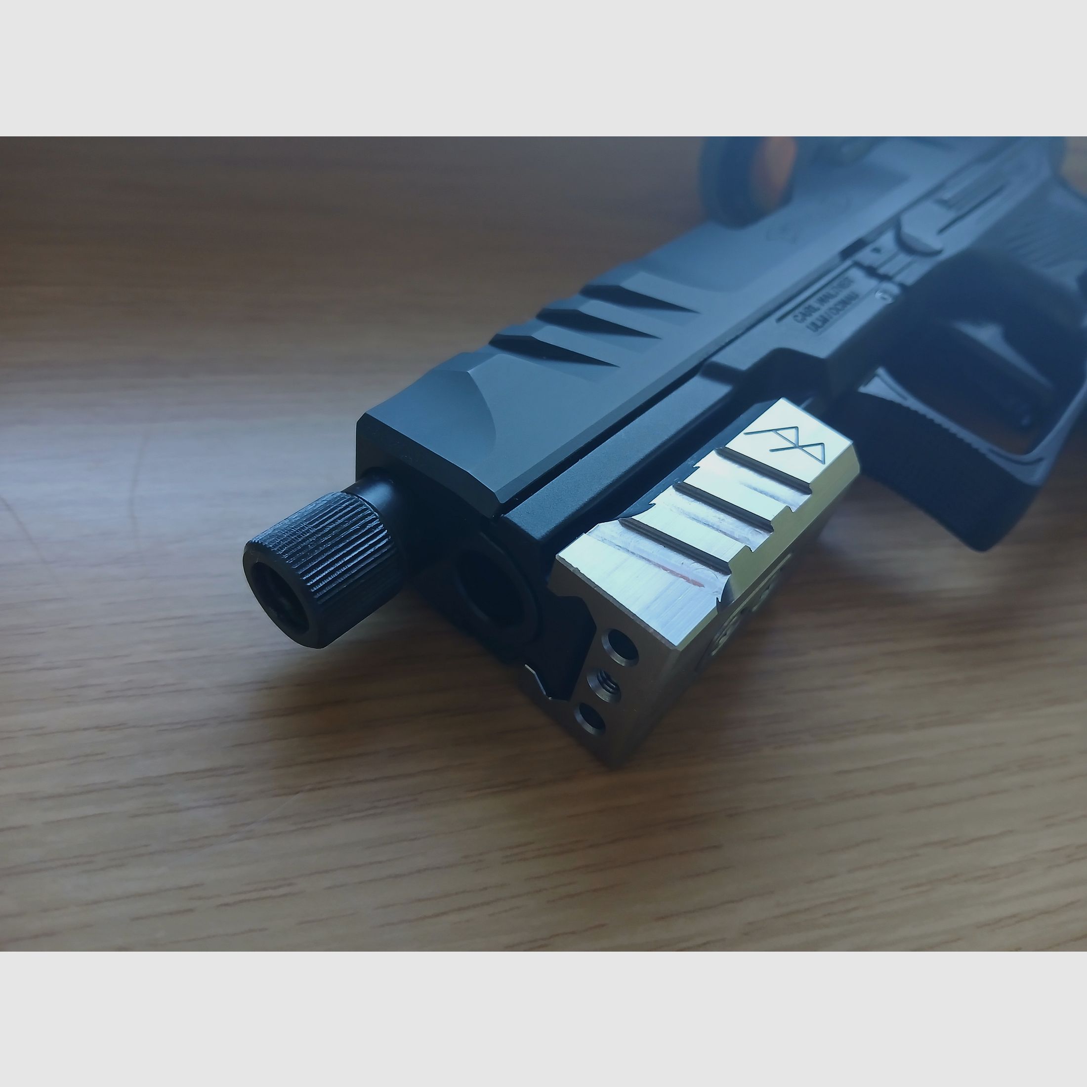 Weight for short firearms. Custom.