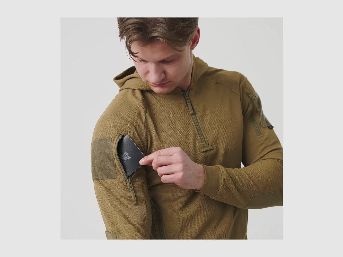 Bluza RANGE HOODIE TopCool Olive Green/Czarny, zdjęcie 6 z 13