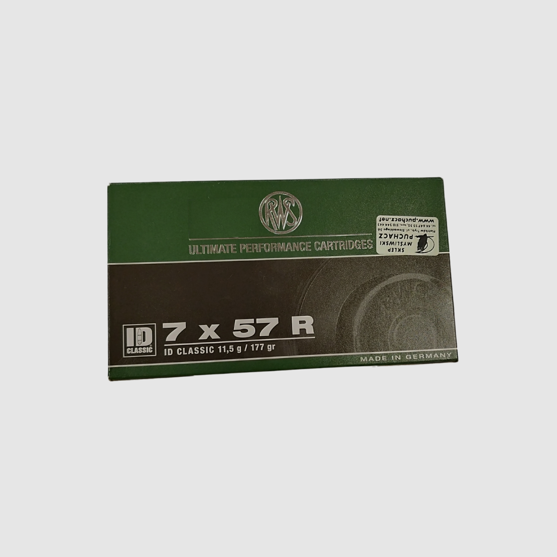 Munitions RWS 7x57R ID 11,5 g, image 3 sur 3