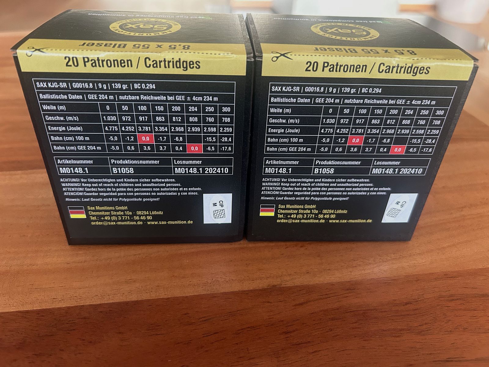 8,5x55 Blaser Sax KJG-SR (9 g-138,9 gr)