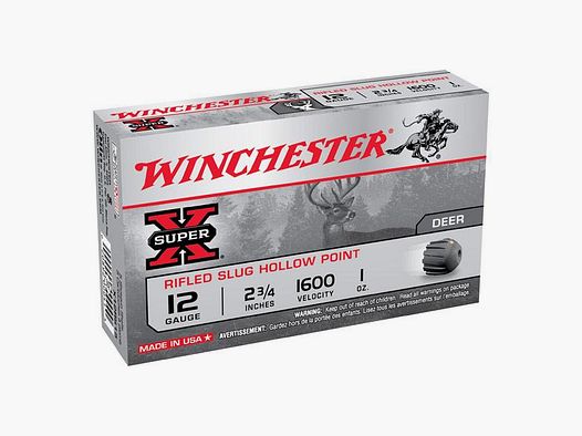 WINCHESTER Flintenlaufgeschosse 12/76 SUPER-X SLUG 28g 5 Stk