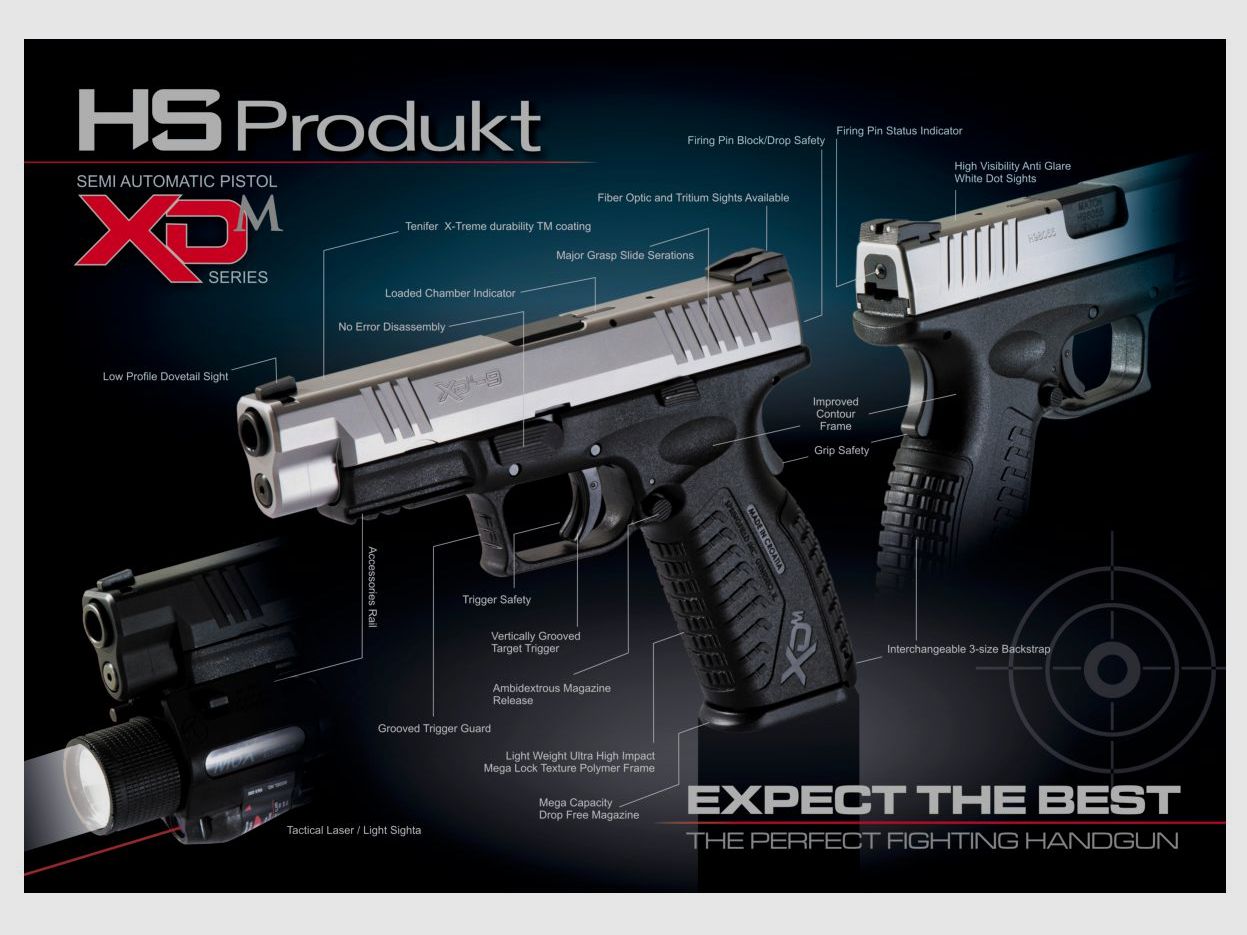 HS Produkt XDM-45ACP 4.5 cal .45ACP