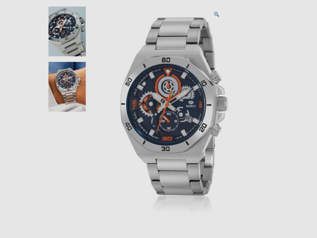 Orologio da uomo Marea Legend acciaio arancione
