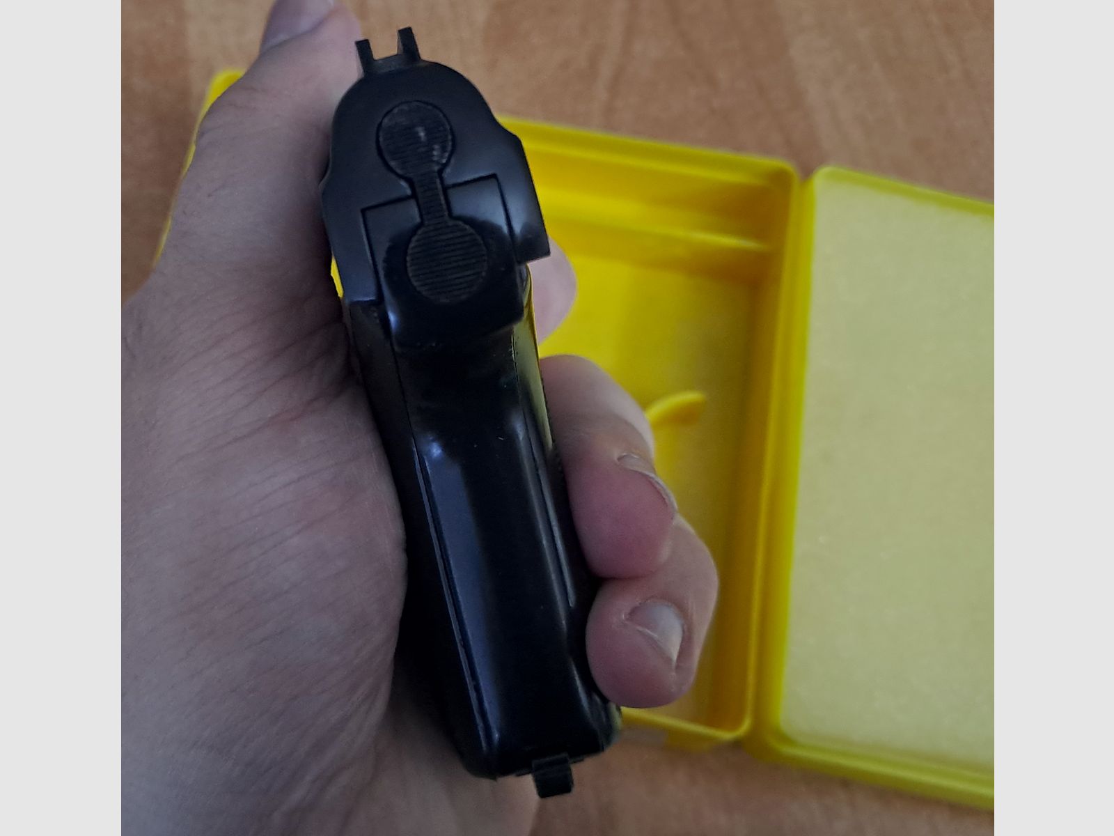 Alte Reck Gaspistole P10 im Kaliber 8 mm Knall/ PTB 38-69 in Verpackung!