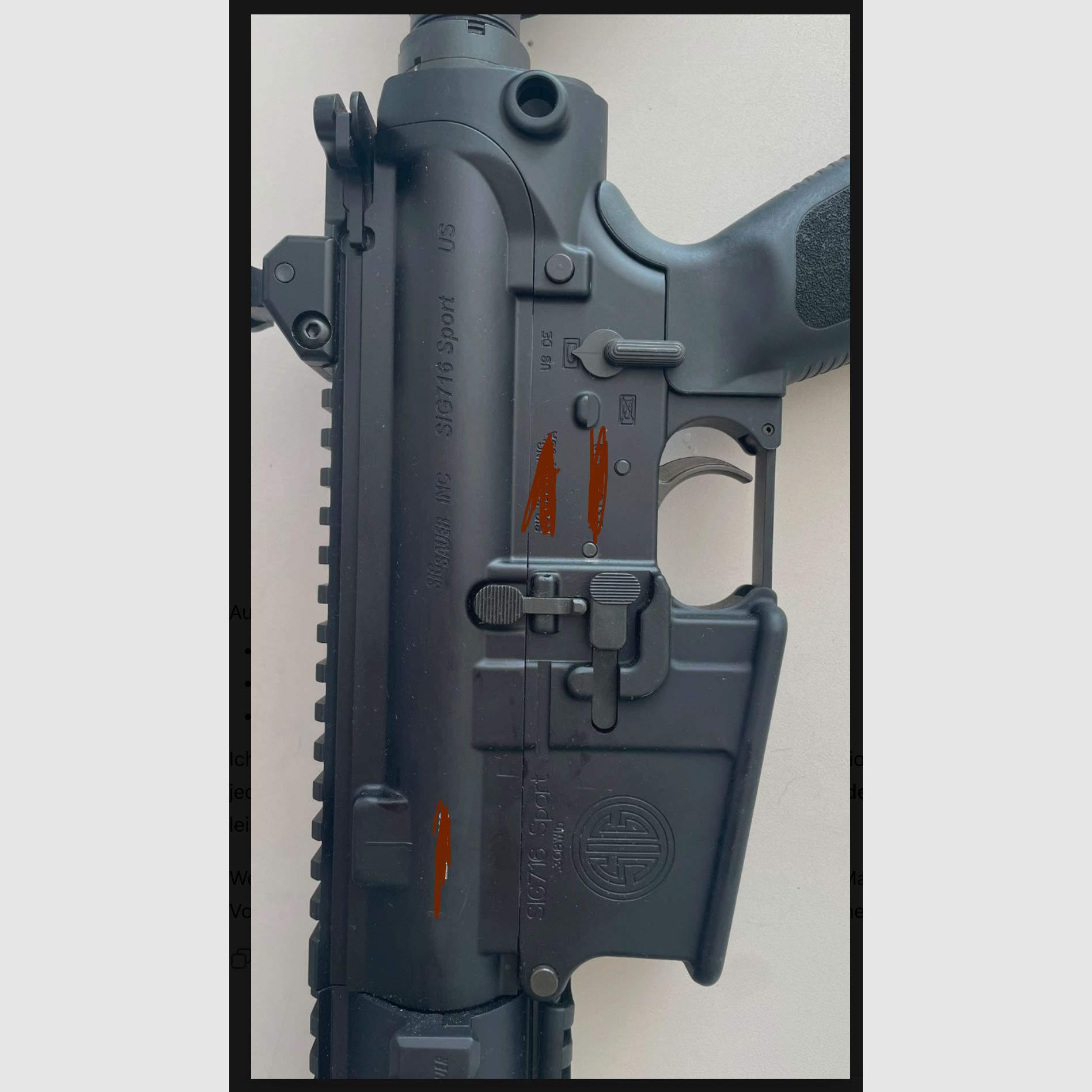 Información del producto "SIG-SAUER SL_Rifle 716 Patrol -18' .308Win
