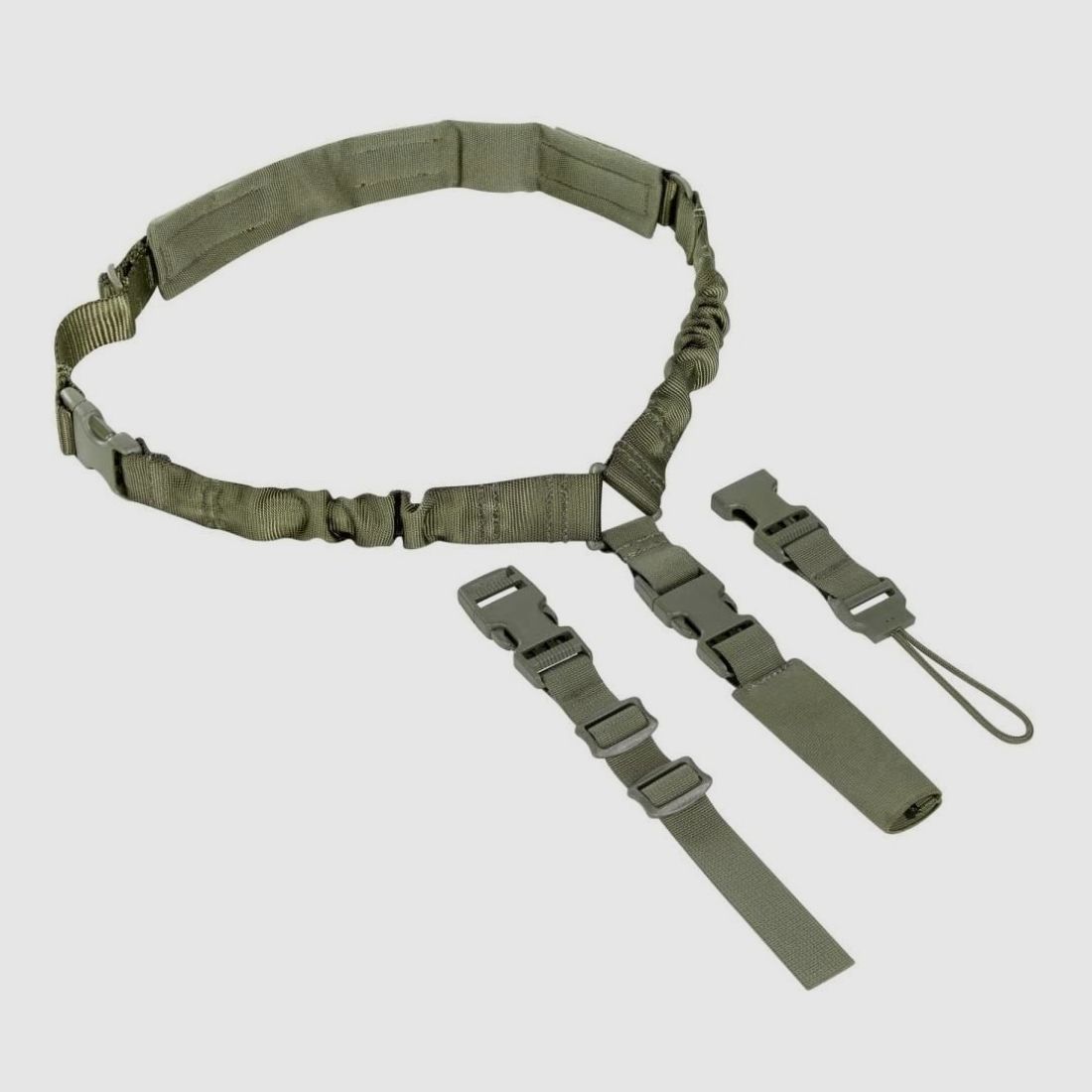 Correas de transporte con opciones de fijación variables para armas largas, cámaras o bolsas